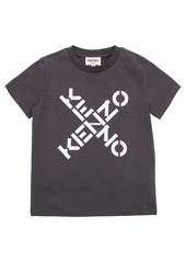 Kenzo Grey X Logo Graphic T-Shirt