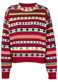 Kenzo intarsia-knit logo jumper