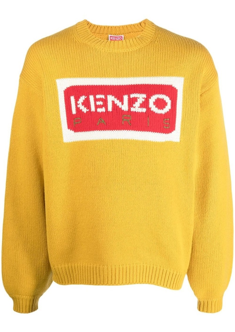 Kenzo intarsia-knit logo knit jumper