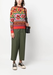 Kenzo intarsia-knit wool-blend jumper