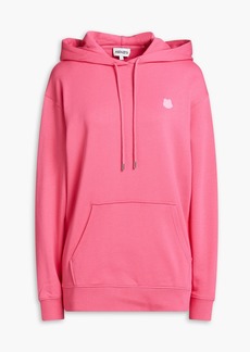 KENZO - Appliquéd French cotton-terry hoodie - Pink - S