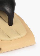 KENZO - Kenzori padded leather flip flops - Black - EU 40