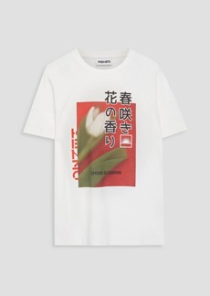 KENZO - Printed cotton-jersey T-shirt - White - XS