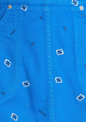 KENZO - Printed denim mini skirt - Blue - FR 36