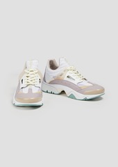 KENZO - Sonic faux leather and mesh sneakers - White - EU 40