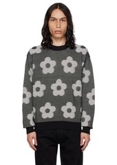 Kenzo Black & White Kenzo Paris Flower Spot Sweater