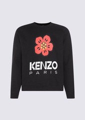 KENZO BLACK COTTON BOKE FLOWER SWEATSHIRT