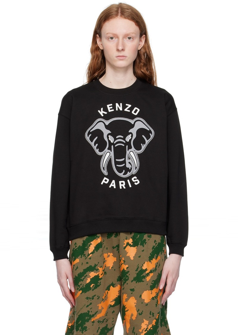 Kenzo Black Kenzo Paris Elephant 'Varsity Jungle' Sweatshirt