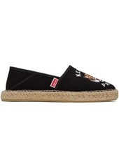 Kenzo Black Kenzo Paris Embroidered Espadrilles