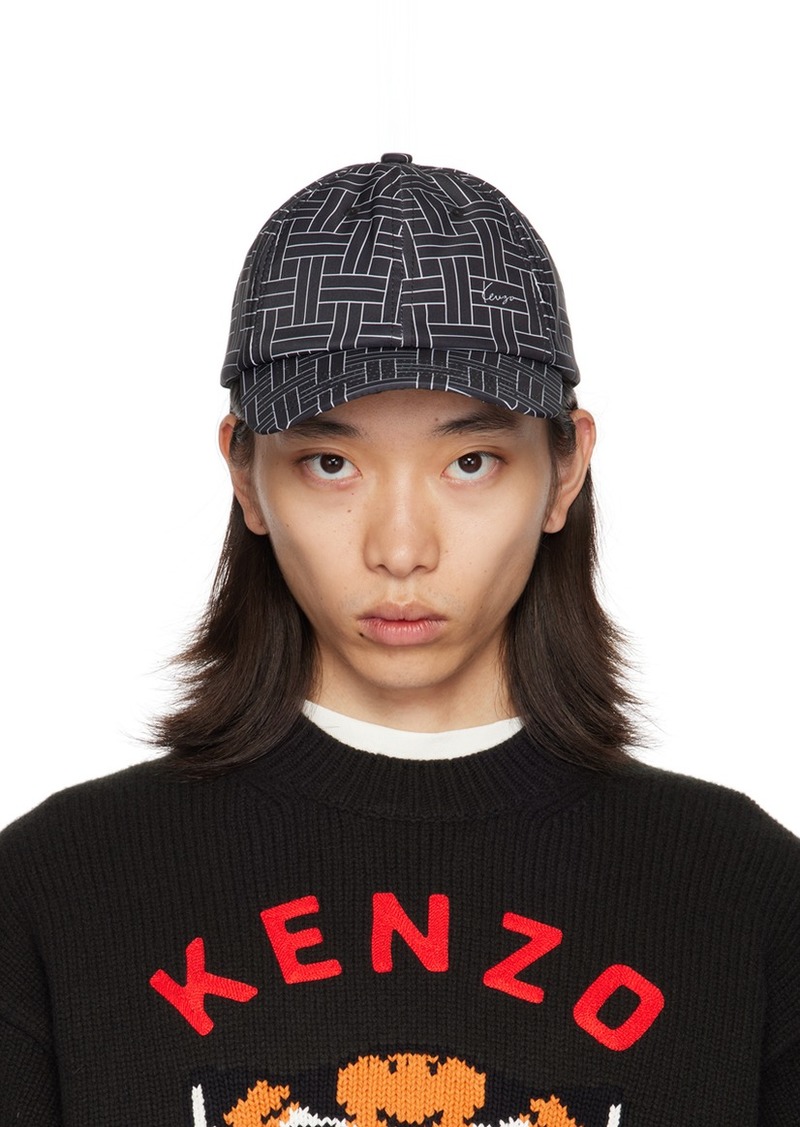 Kenzo Black Kenzo Paris 'Kenzo Stamp' Cap