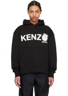 Kenzo Black Kenzo Paris Orange Hoodie