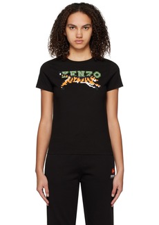 Kenzo Black Kenzo Paris Pixel Classic T-Shirt
