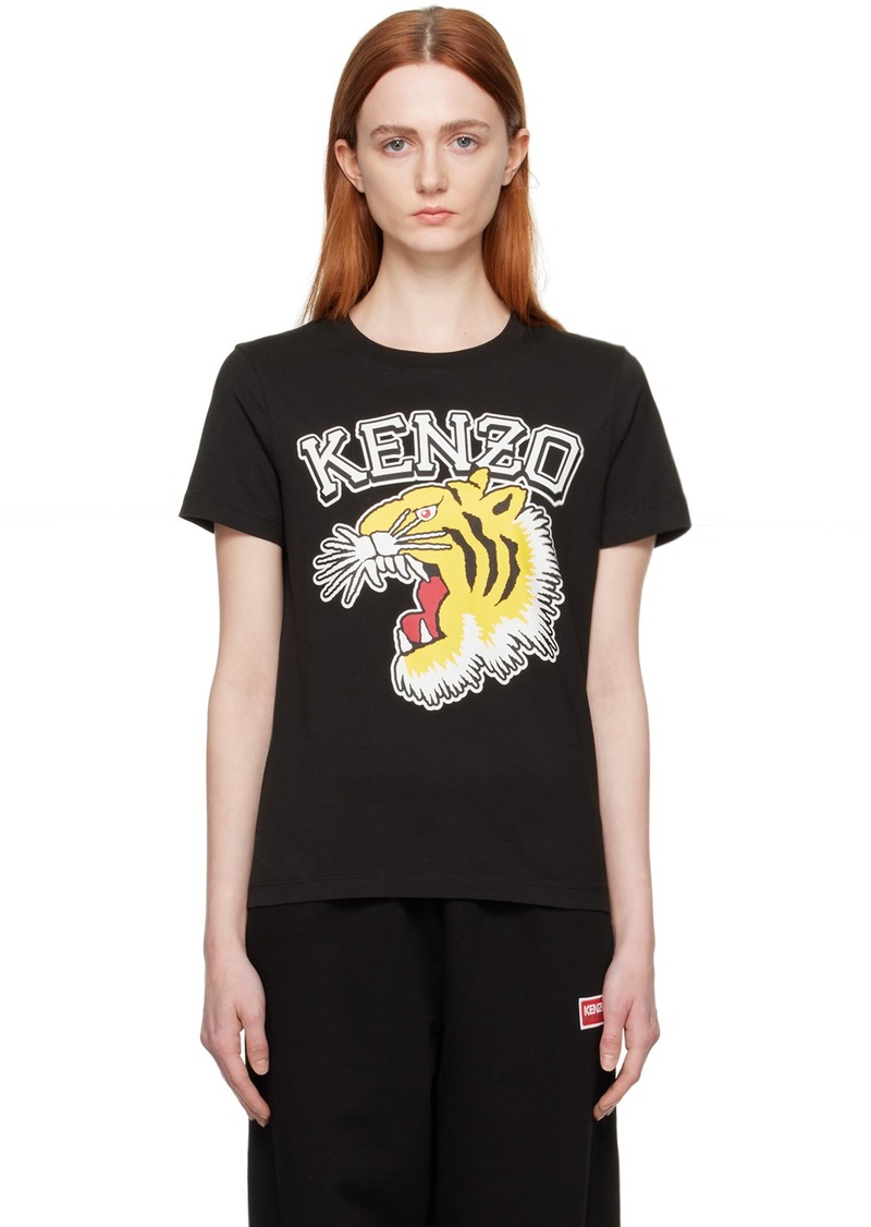 Kenzo Black Kenzo Paris Varsity Jungle T-Shirt