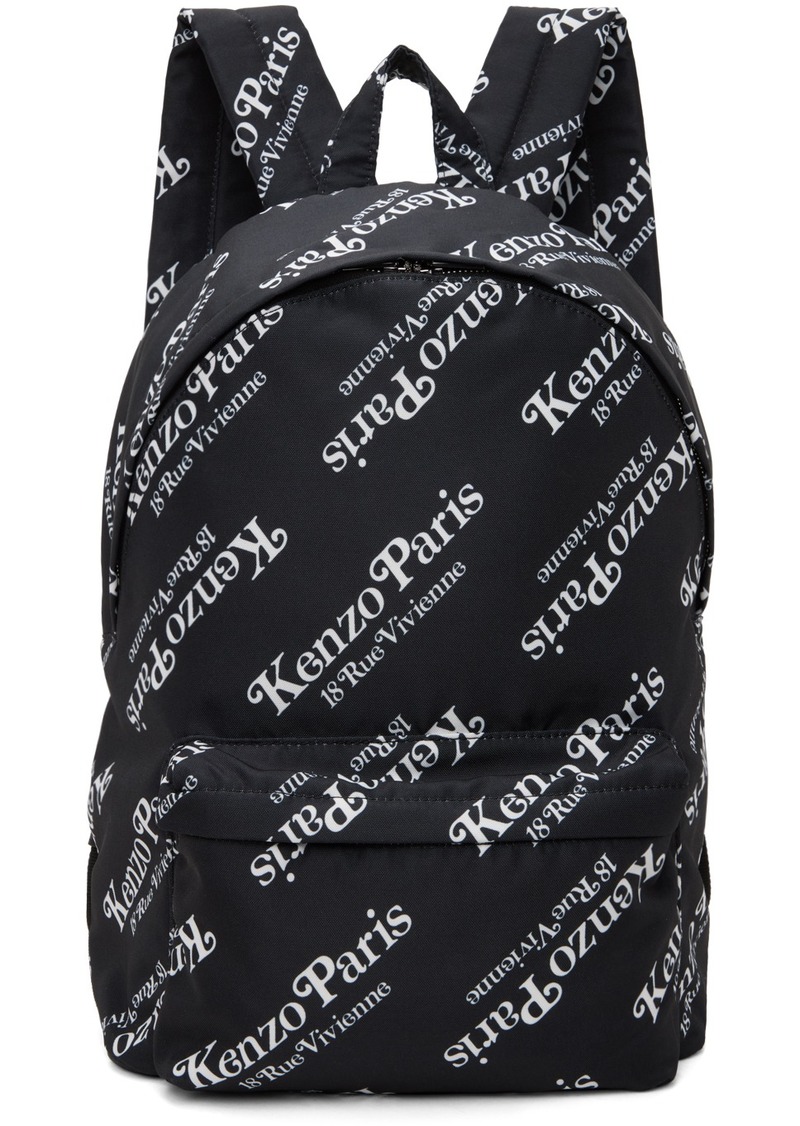 Kenzo Black Kenzo Paris Verdy Edition Kenzogram Backpack