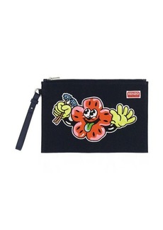 KENZO CLUTCH WITH EMBROIDERY