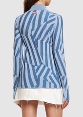 Kenzo Dazzle Stripe Wool Blend Sweater
