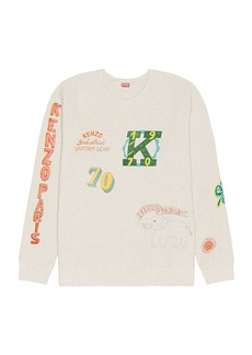 Kenzo Drawn Varsity Oversize Sweater