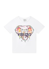 Kenzo Girls' Logo Elephant Graphic Tee - Little Kid, Big Kid