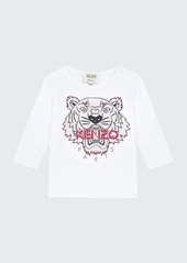 Kenzo Girl's Tiger Graphic Long-Sleeve T-Shirt  Size 6-18 Months