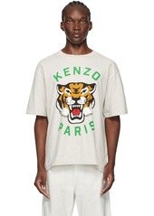 Kenzo Gray Kenzo Paris Lucky Tiger T-Shirt