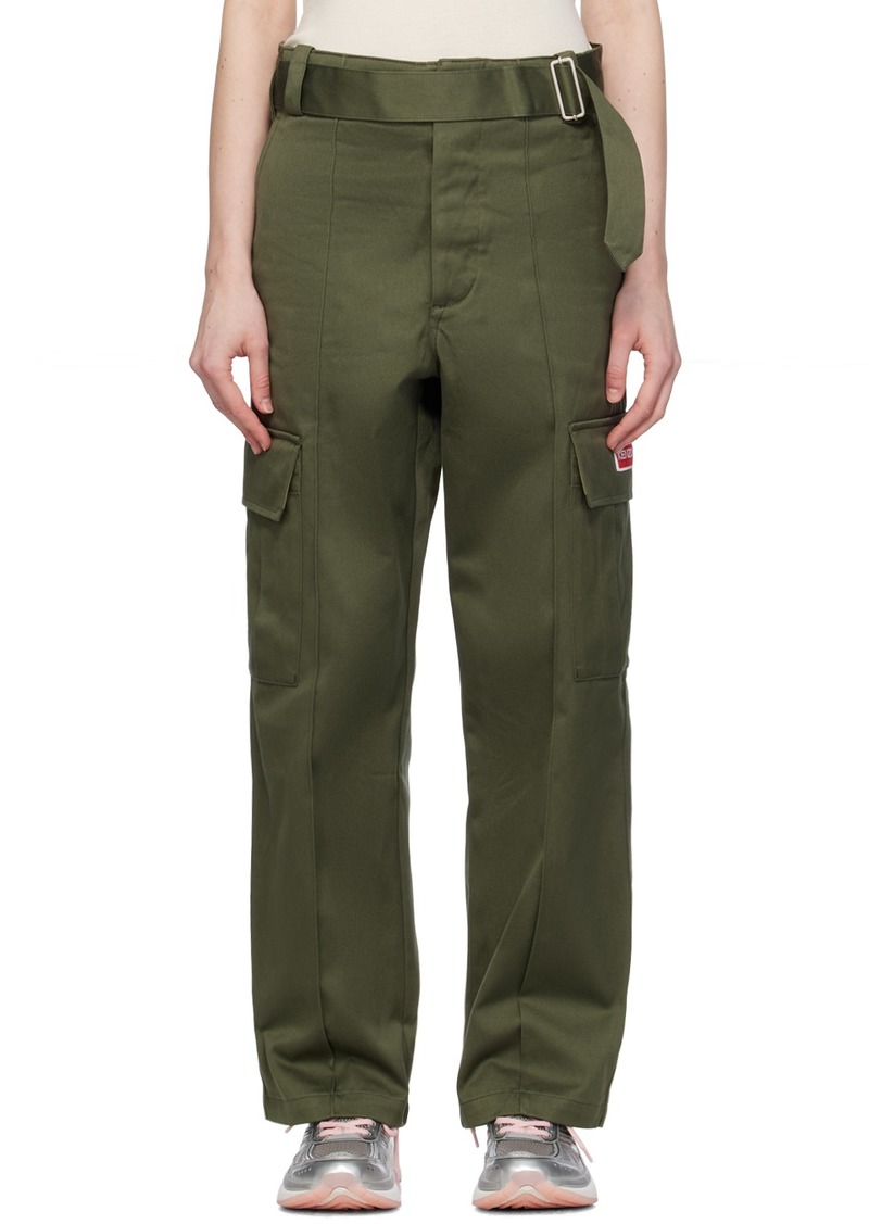 Kenzo Green Belt Trousers