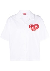 KENZO HEART LOGO-PRINT SHIRT