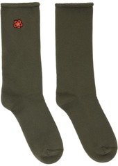 Kenzo Khaki Boke Flower Socks