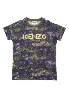 KENZO Kids' Cotton Graphic Tee in Khaki at Nordstrom