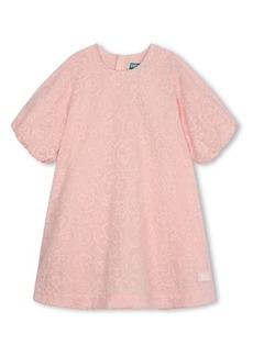KENZO Kids' Floral Embroidered Cotton Shift Dress
