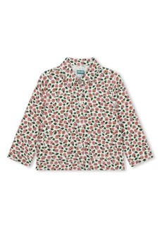 KENZO Kids' Floral Print Twill Jacket