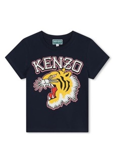 KENZO Kids' Tiger Logo Cotton Graphic T-Shirt