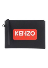 Kenzo large logo leather pouch