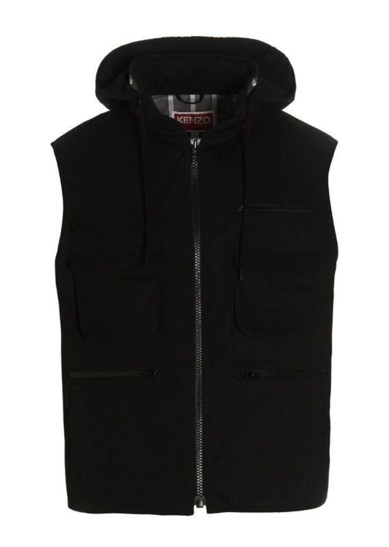 KENZO Maxi pocket hooded vest