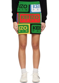 Kenzo Multicolor Kenzo Paris Label Miniskirt