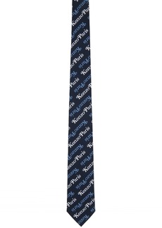 Kenzo Navy Kenzo Paris Kenzogram Tie