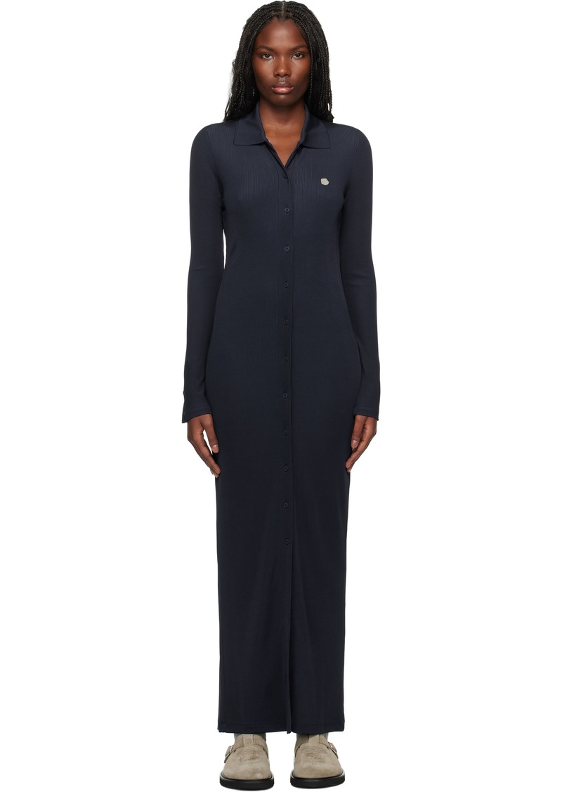 Kenzo Navy Kenzo Paris Long Rib Cardigan Maxi Dress