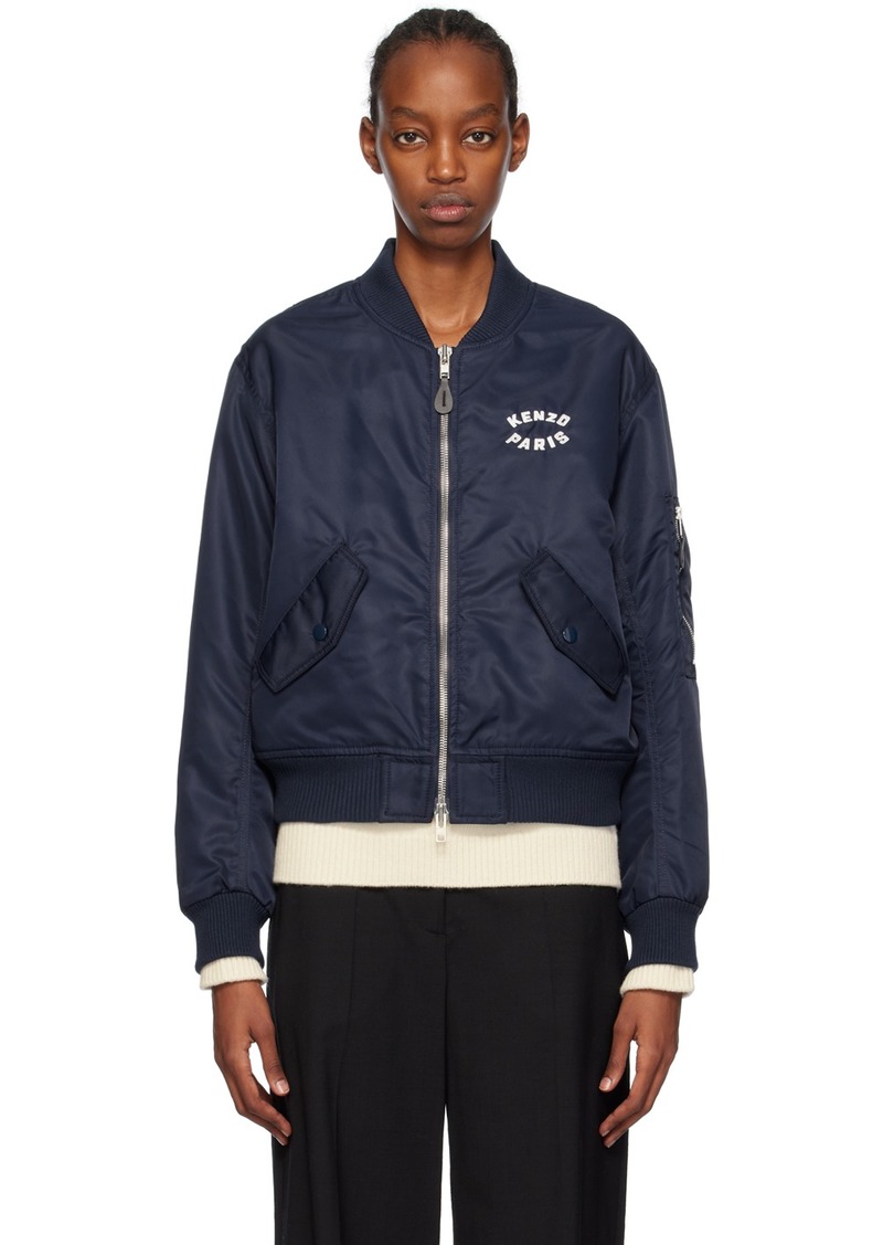 Kenzo Navy Kenzo Paris Lucky Tiger Bomber Jacket