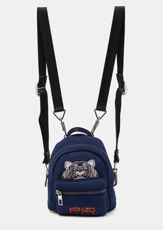 Kenzo Navy Neoprene Mini Embroidered Tiger Backpack
