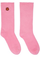 Kenzo Pink Kenzo Paris Boke Flower Socks