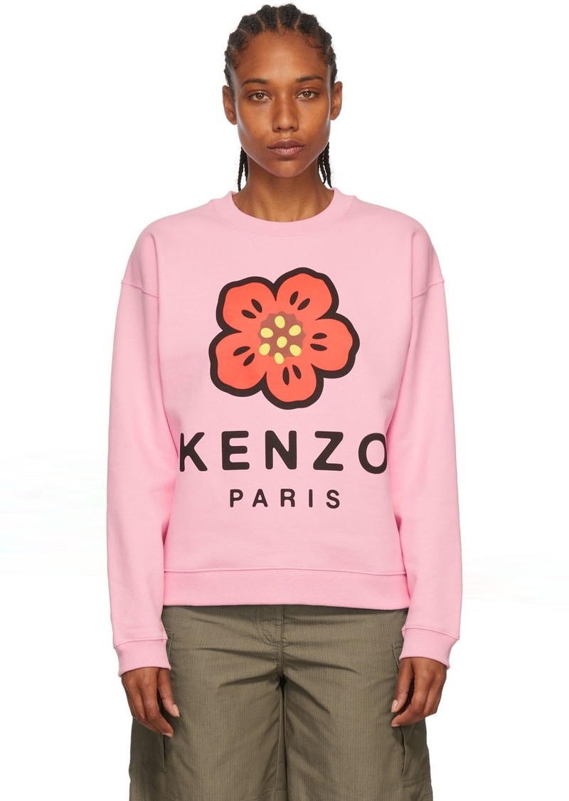Kenzo Pink Kenzo Paris Boke Flower Sweatshirt
