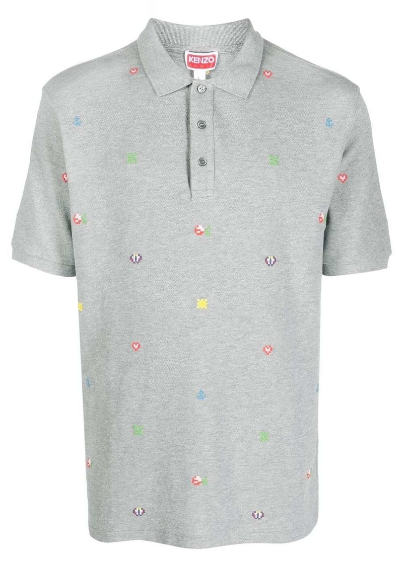 Kenzo Pixel slim fit polo shirt