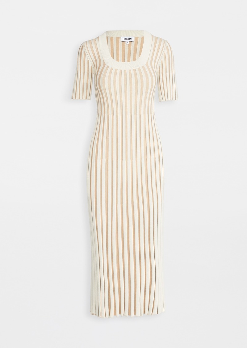 kenzo pleated dress