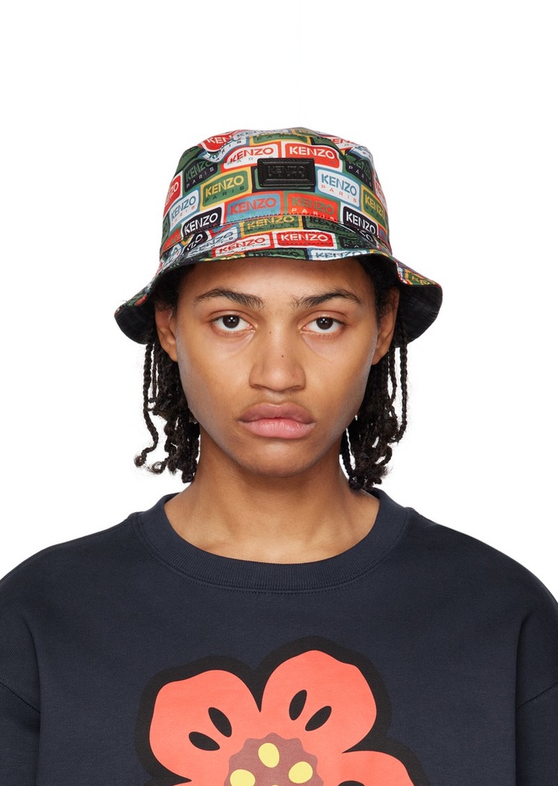 Kenzo Reversible Multicolor Kenzo Paris Label Hat