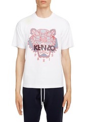 KENZO Silicone Scuba Tiger T-Shirt in White at Nordstrom