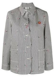 KENZO Striped cotton shirt jacket