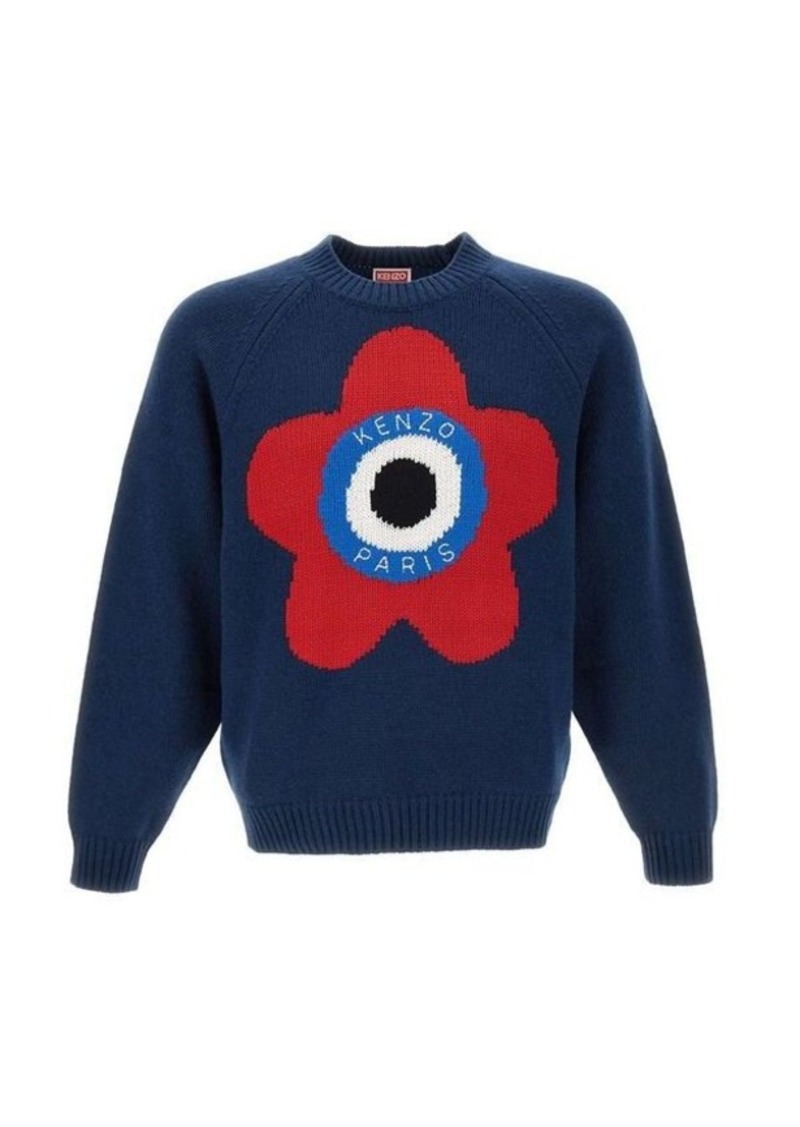 KENZO "Target Jumper" wool and cotton sweater