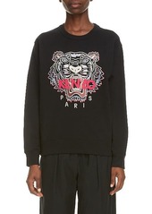KENZO Tiger Embroidered Sweatshirt in Black at Nordstrom
