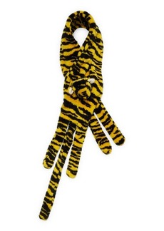 KENZO Tiger Faux Shearling Scarf in Golden Yellow at Nordstrom