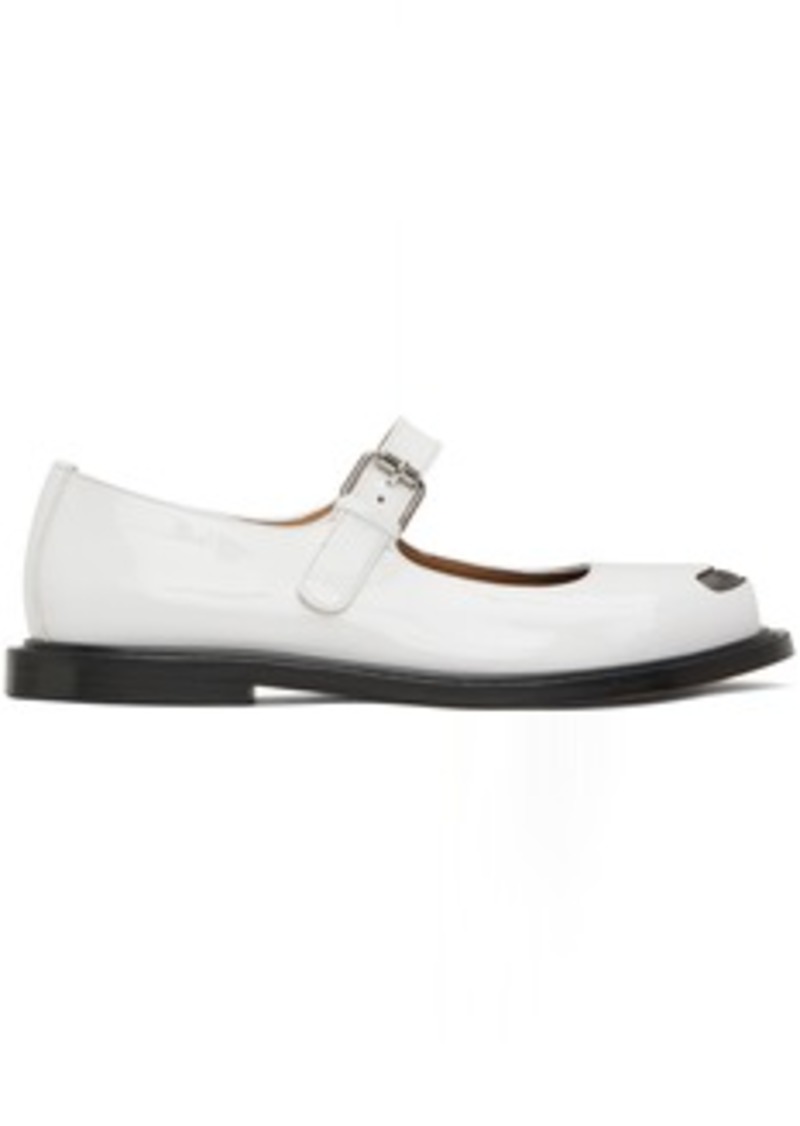 Kenzo White Kenzo Paris Mary Jane Loafers