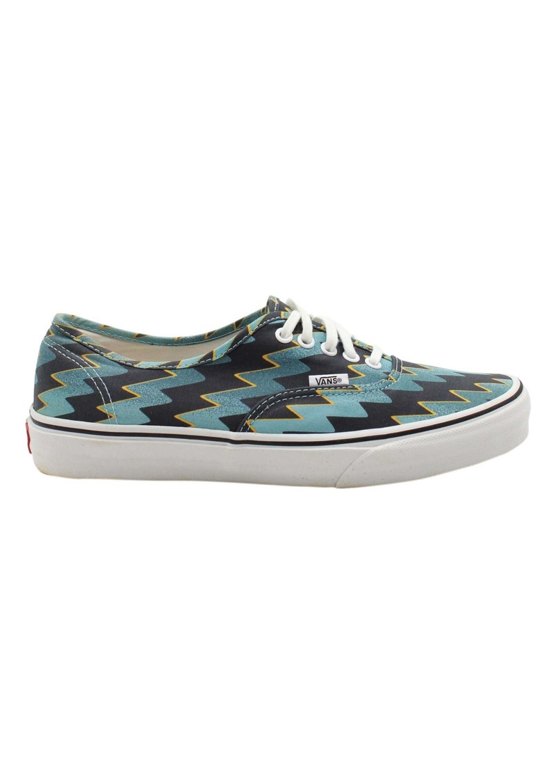 Kenzo x Vans Lightening Bolt Print Sneakers in Blue Canvas